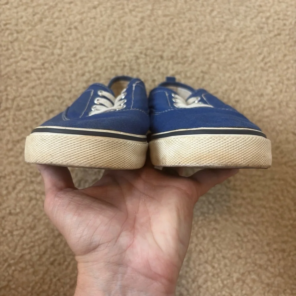 Old Navy Boy's Royal Blue Lace-Up Slip On Sneakers Size 3